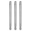 H5.5 Hex Bits, 5.5mm, 3-Piece Set, Hex Shank, Single-Head, Magnetic, for Electric Screwdrivers, 100mm Long, S2 Steel, for Electrical Constructi