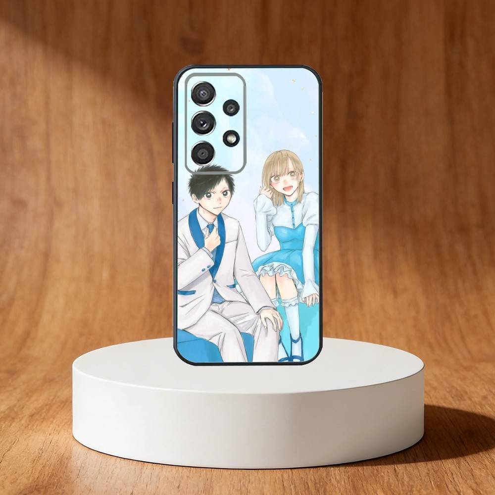 Blue Box Anime Cute Phone Case For Samsung S25,S24,S21,S22,S23,S30,Ultra,S20,Plus,Fe,Note,10,9,5G Black Cover