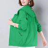 Summer Women Jacket Thin Coat Casual Long Sleeve Hooded Jacket Female Windbreaker Sunscreen Jacket Outwear