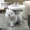 Bear Floor Ornaments Living Room TV Cabinet Sofa Side Coffee Table Tray Decorations Light Luxury Living Room Decoration