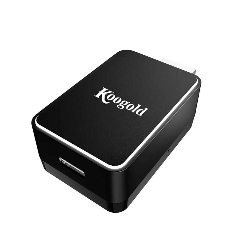Koodold EC-106 Universal Smart Portable Wireless CarPlay Android Auto Screen Mirroring GPS Bluetooth USB Connections Black