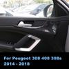Для Peugeot 308 408 308s 2014-2018 4x нержавеющая сталь салон автомобиля дверная ручка крышка рамка отделка наклейка украшение с логотипом