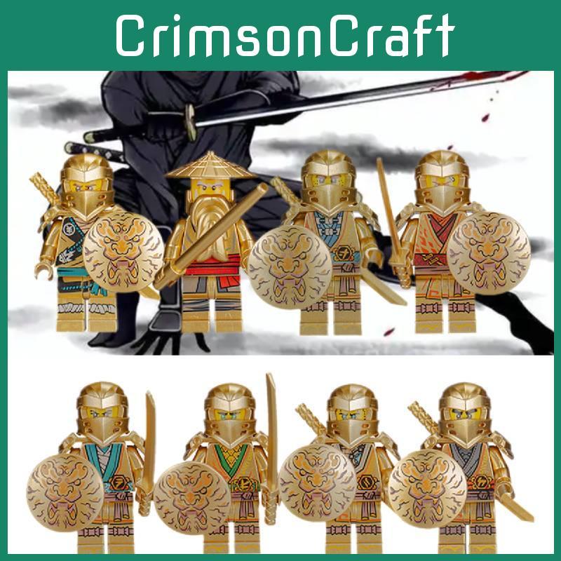 Мини-фигурка в стиле ниндзя, игрушка, набор строительных блоков, игрушка с аксессуарами для оружия