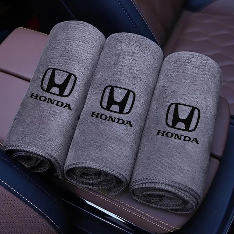 Microfiber Towel Car Cleaning Care For Honda Civic Fit Jazz Accord Pilot CRV Odyssey Passport City Shuttle HRV Vezel Accessories