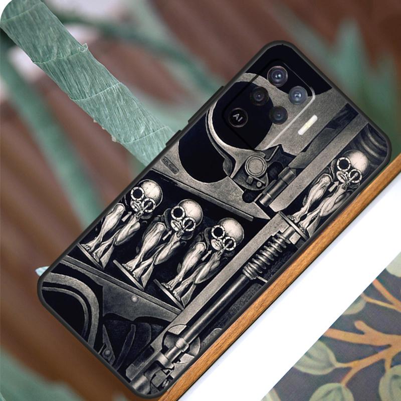 Смешной Инопланетянин Для OPPO A53S A57S A54S A38 A78 A58 A79 A15 A17 A77 A16 A76 A96 A52 A72 A5 A9 A94 A74 Чехол