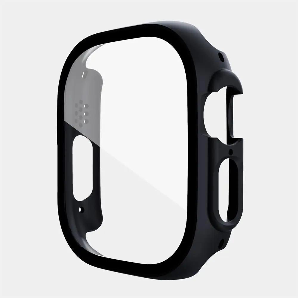 2 шт. Чехол+стекло Для Apple Watch Ultra 49 мм 45 мм 42 мм 41 мм 44 мм 40 мм Пленка Защитное стекло Бампер IWatch Серия 5 8 7 SE 6 Чехол