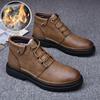 Men Boots Leather Tooling Shoes Classics Men's Winter Boot Leisure Work Shoes Retro Style Casual Footwear Zapatillas Para Hombre