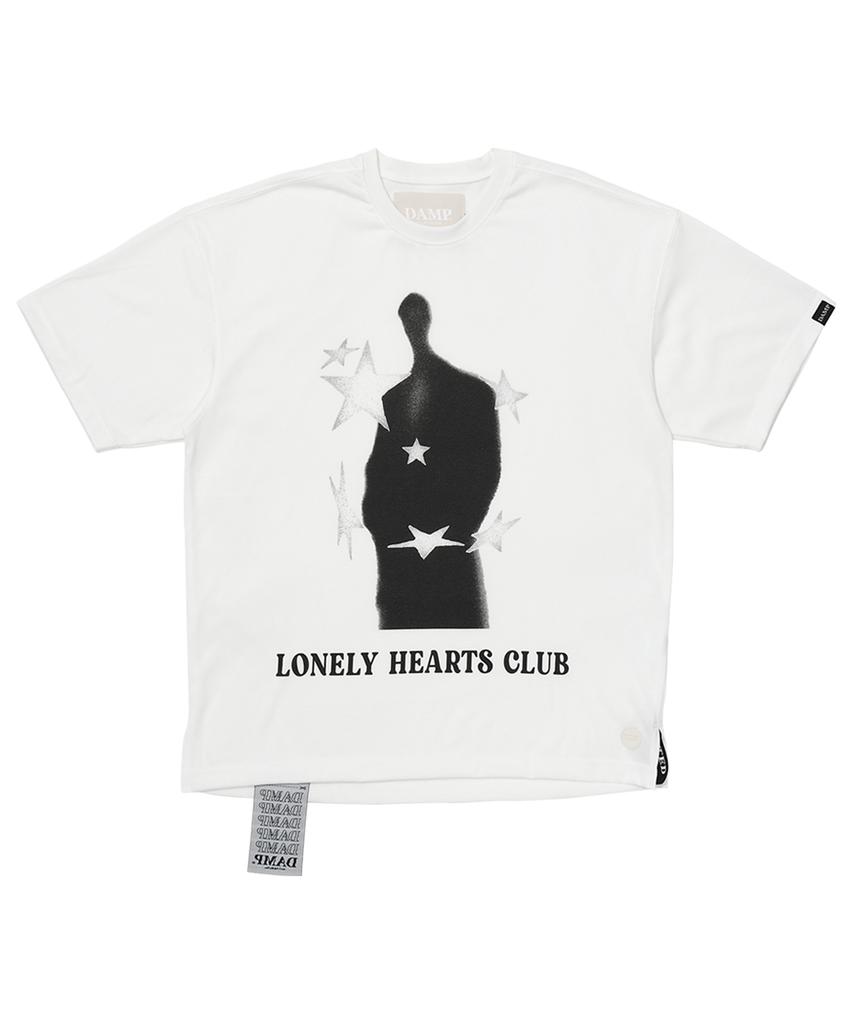 DAMP Одинокое Сердце Клуб Футболка с коротким рукавом_Белый