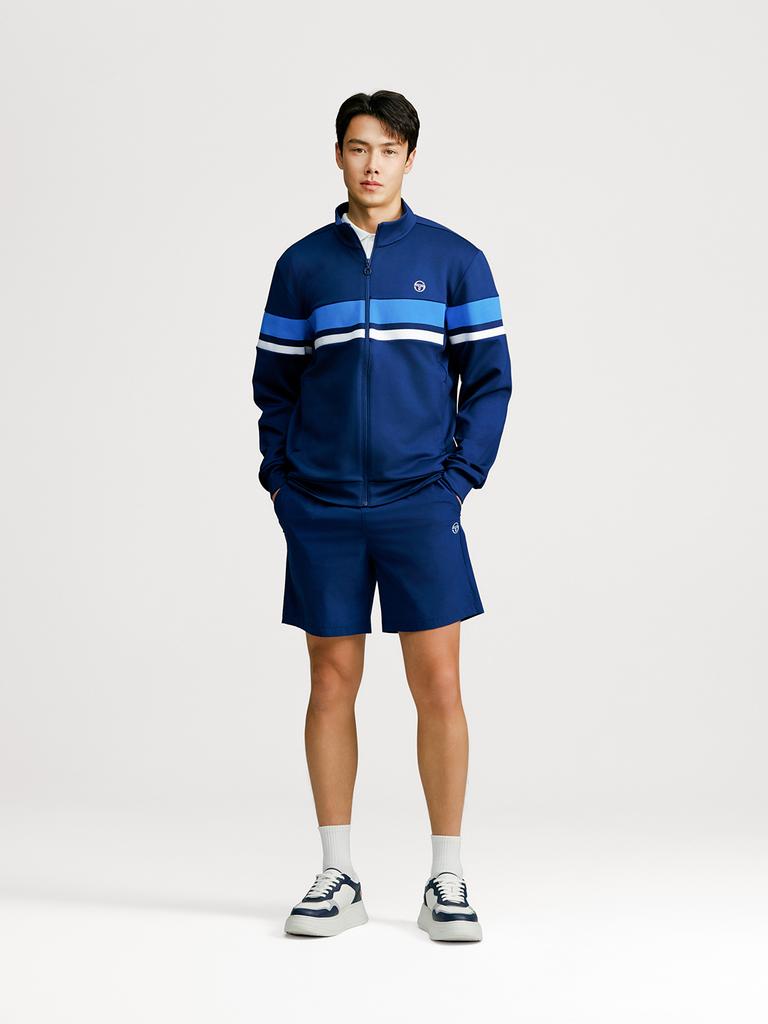 Sergio Tacchini M Козлиный Цветной Спортивный Костюм на Молнии (военно-морской флот)