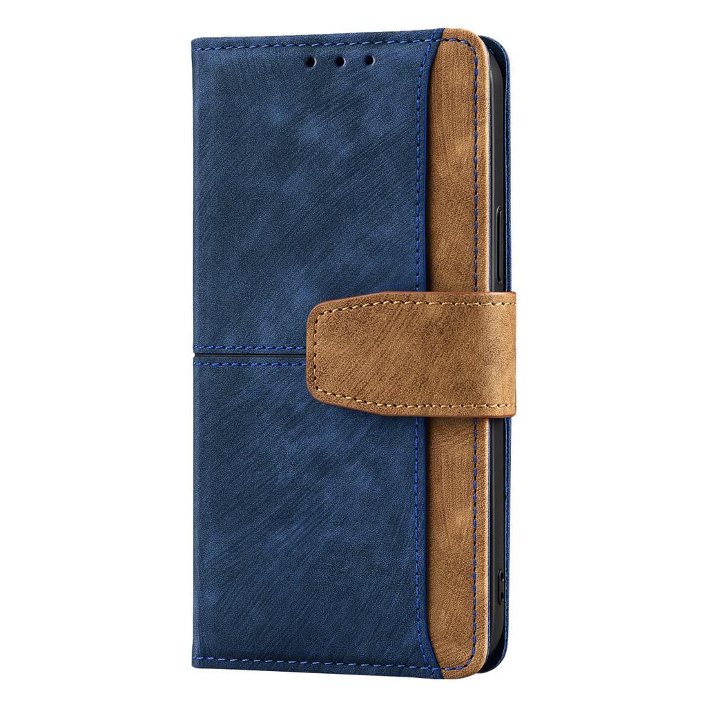 Lichicase Contrast Color Leather Mart Phone Case for Redmi Note 15 15 Pro 15 Pro+ Flip Holder Back Cover