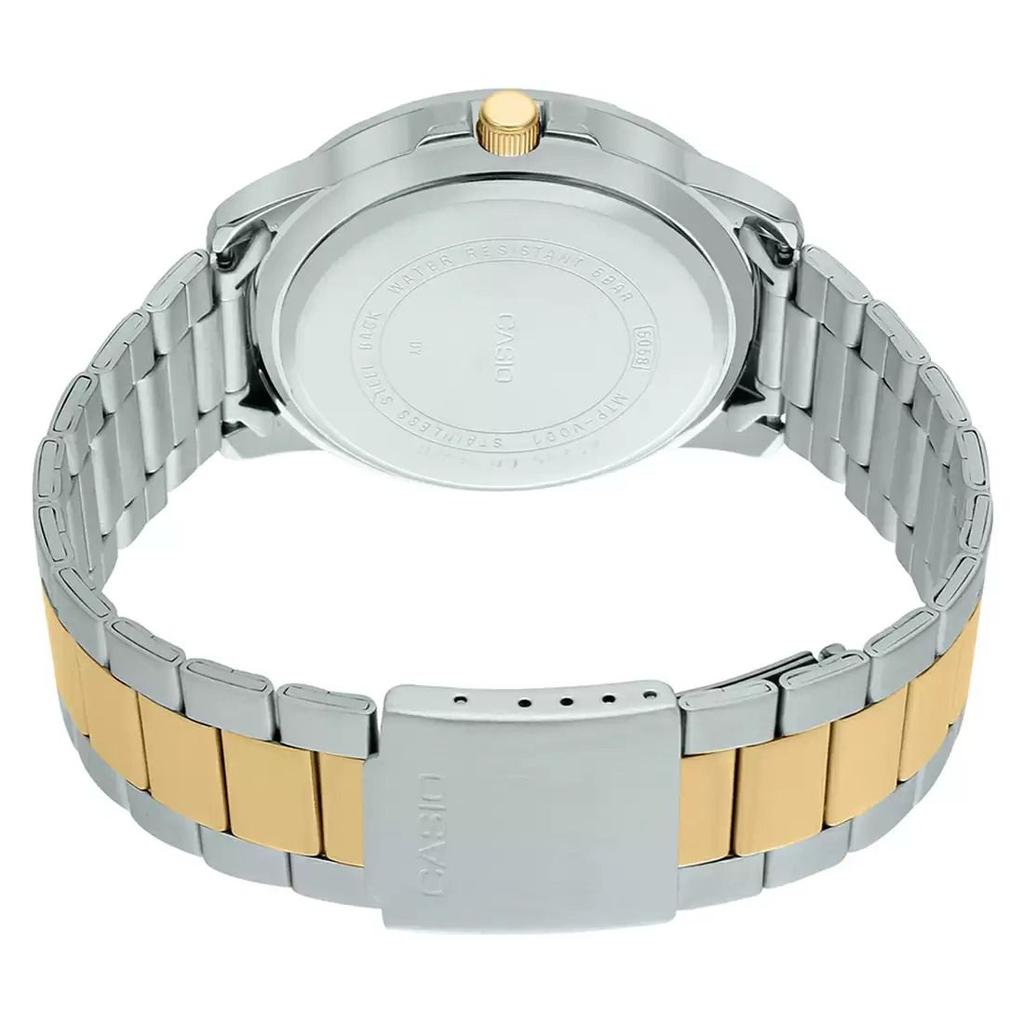 Двухцветные мужские аналоговые часы, Two-Tone Analog Men's Watch,  Casio