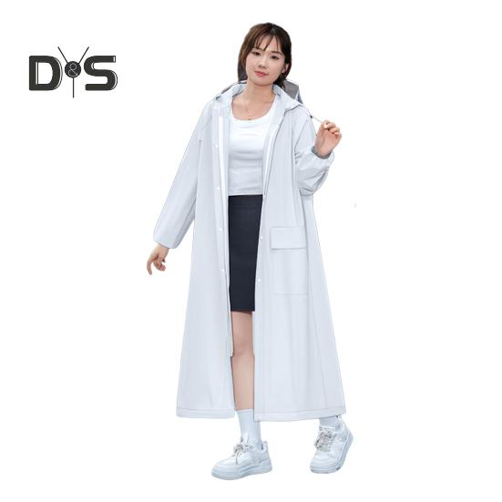 Плащ с капюшоном, водонепроницаемый, с застежкой-молнией из ЭВА, многоразовый, для взрослых, сверхлегкий, непромокаемый, толстый, портативный, для путешествий на открытом воздухе, дождевик-пончо, дождевик