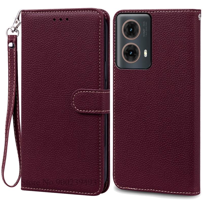 Для Moto G85 5G чехол-кошелек кожаный флип-чехол для Motorola G85 чехол мягкий силиконовый чехол-книжка для Motorola G85 5G чехол Fundas