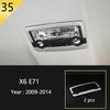 Для BMW X5 X6 E70 E71 2008 2009 2010 2011 2012 2013 Автомобильная консоль Рулевое колесо Кнопки Накладка Декоративная наклейка на интерьер Аксессуары