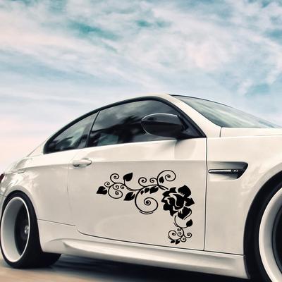 LYKX Art Design Цветы Автомобильные Наклейки и Декали Авто Обе Стороны Обёрточная Виниловая Плёнка Автомобильная Продукция Украшение Автомобильные Аксессуары
