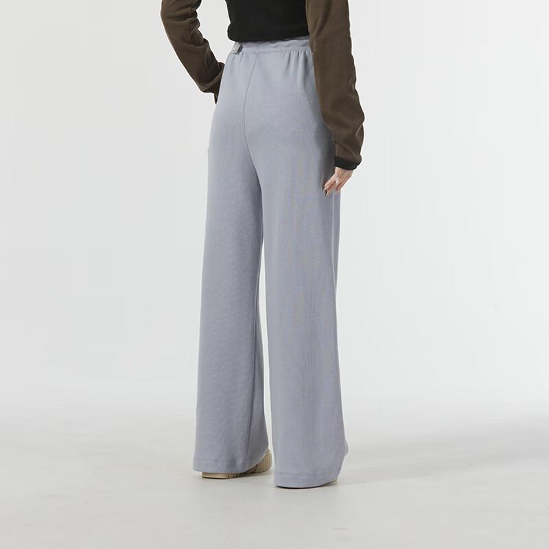 Puma Свободные широкие брюки с вышивкой букв для бега, тренировок, фитнеса, трикотажные женские брюки, серые 626045-63