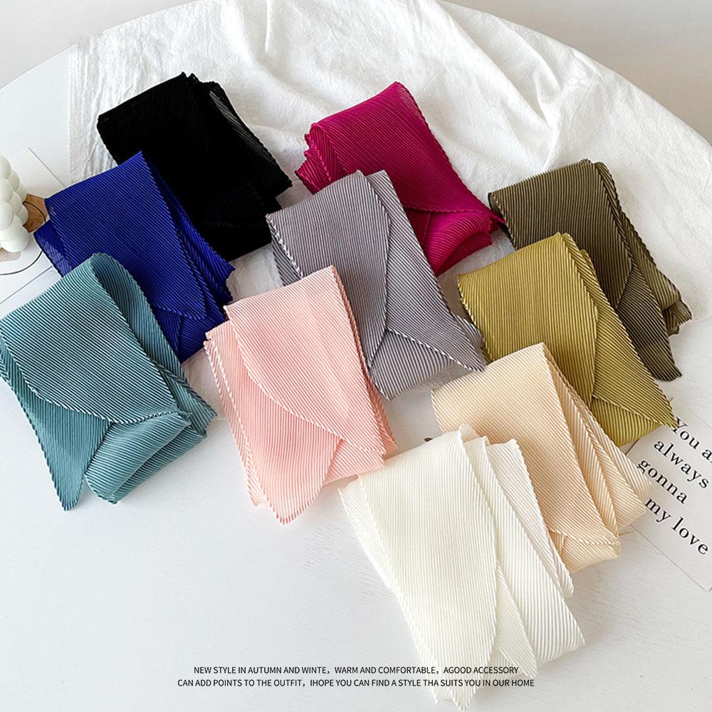 Spring And Summer Satin Long Scarf For Women Sunscreen Shawl Fashionable Beauty Scene Satin Long Scarf Versatile Travel Scarf