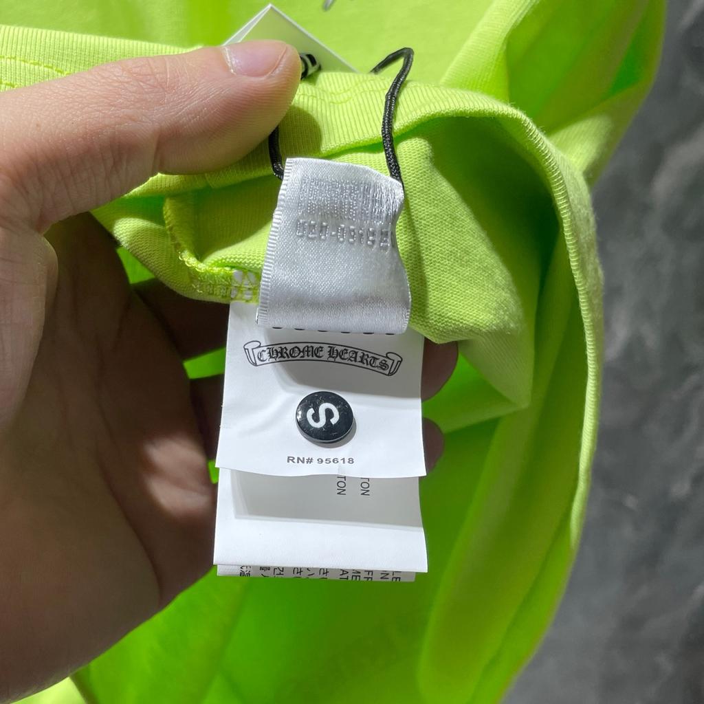 8562 CHROME HEARTS 2025 Лето Новая Высококачественный Хлопок Круглый Вырез Свободный Большой Размер Мужская и Женская Футболка Парная Футболка