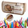 Пенал Капибара Многослойная Сумка для Канцелярских Принадлежностей Многофункциональная Сумка для Хранения Канцелярских Принадлежностей Подарок