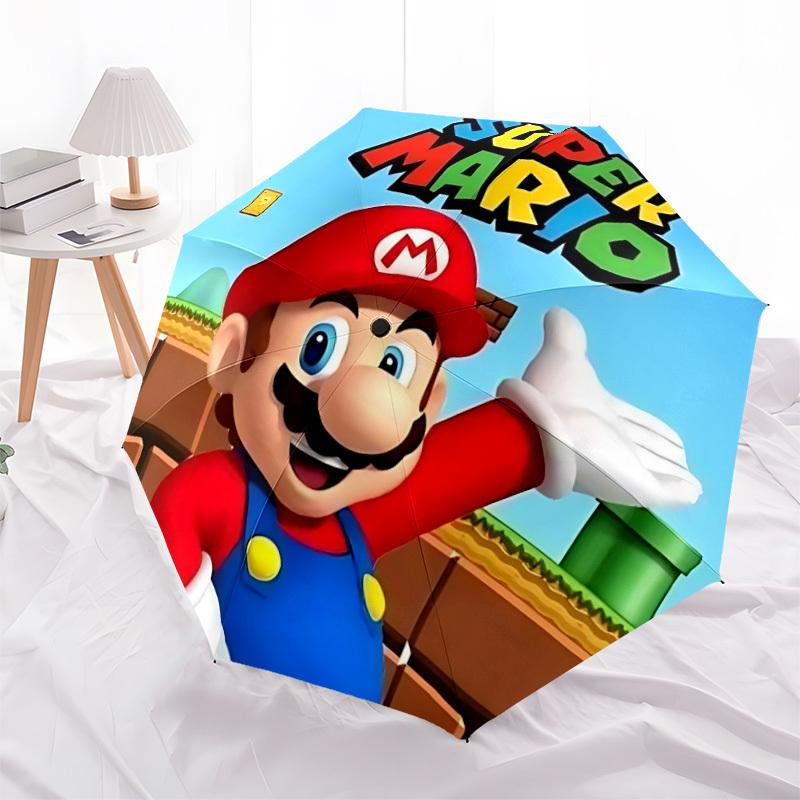 1 шт. Складной портативный зонт-трость Mario Adventure с автоматическим открытием/закрытием и 8-реберной конструкцией для женщин/мужчин, всесезонный a0901137