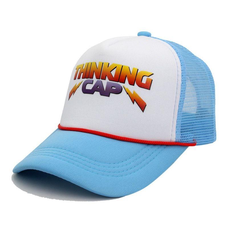 Cosplay Costume Hat Stranger Things Thinking Cap Adjustable Baseball Cap With Breathable Mesh Fabric For Halloween Parties And Events