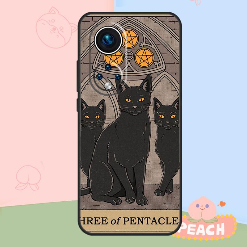 Cats Tarot Witchcraft Case For Honor Magic 8 6 7 Pro Honor 400 200 70 90 Lite X8b X8c X9a X9b X9c X9d Win RT Cover