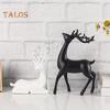 2 шт. настольный орнамент оленя смоляные фигурки оленя стоящего оленя и лежащего оленя скульптура для домашнего офиса стол декор