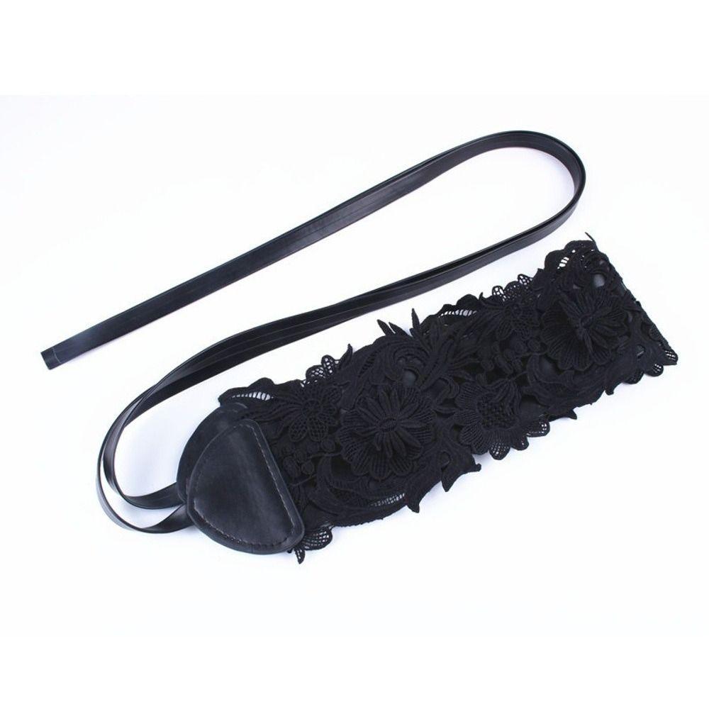 Wide Lace Belt Vintage Waist Band Boho Style Obi Belt for Dresses