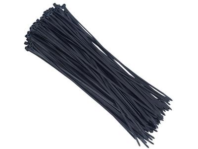 Нейлоновые кабельные стяжки 300x3,6 мм, черные, 100 шт.