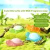 Yousheng 4Pcs Little Turtle Essential Oil Soap Handmade Kids Fragrance Soap Cute Turtle Design Bath Moisturizing Scented Soap Gentle Skin Care Soap