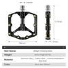 WEST BIKING Bicycle Pedal Three Bearing MTB Road Bicycle Pedal Aluminum oy Anti Slip Universal Bicycle Accessories