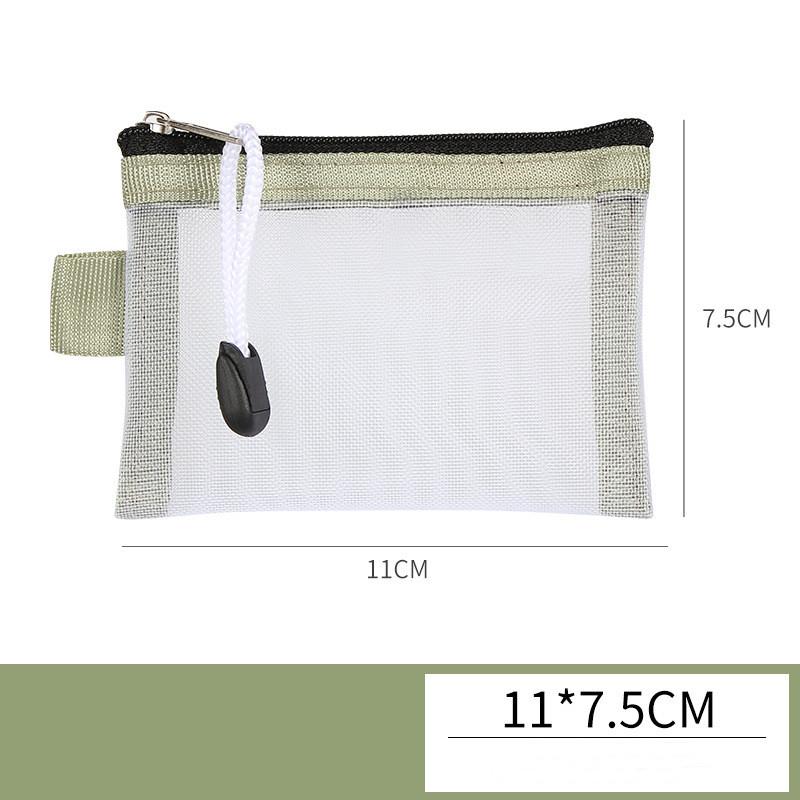 Мини-прозрачная нейлоновая сетчатая сумка для карт, органайзер для кредитных карт, портативный кошелек для монет, губная помада, сумка для хранения ключей с линией передачи данных