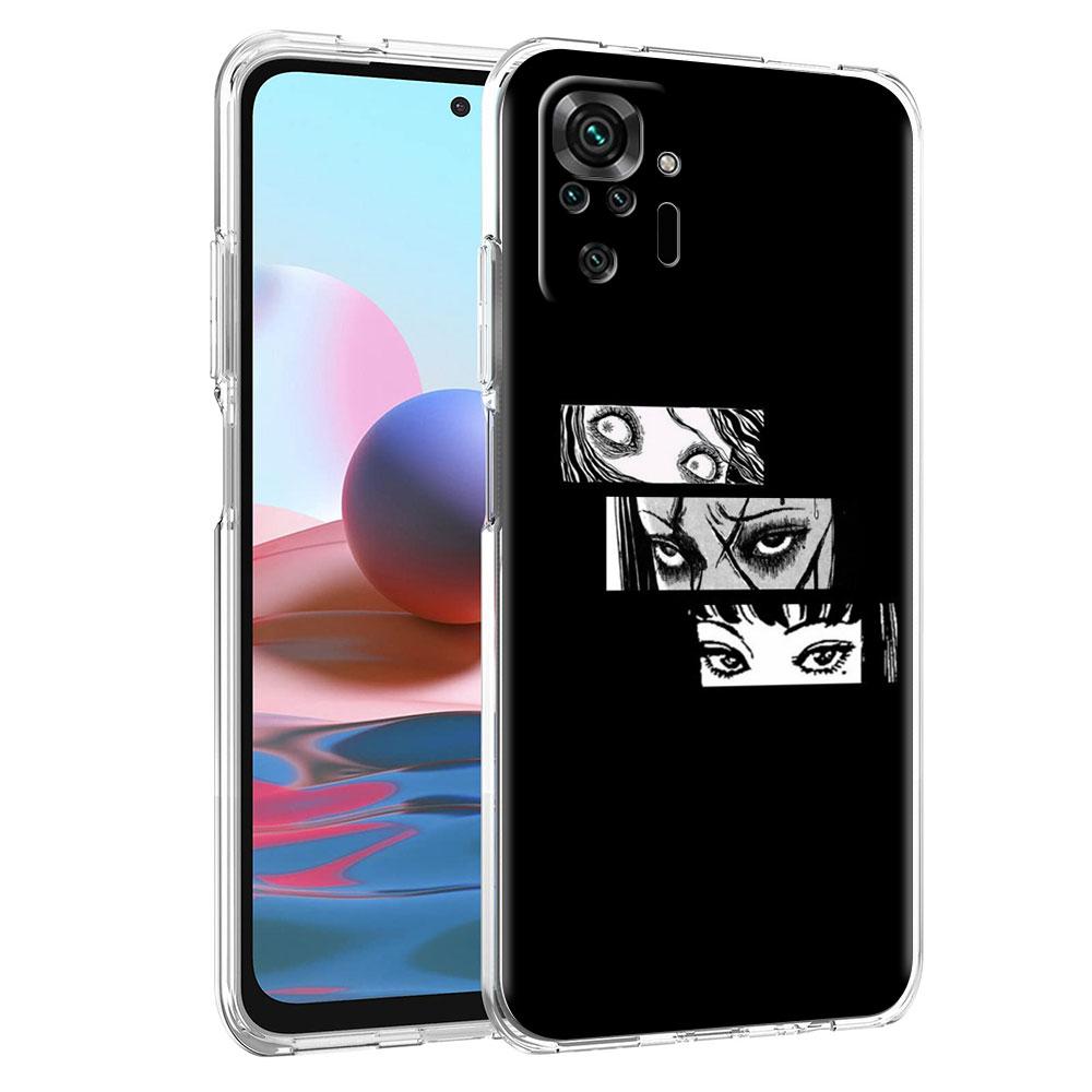 Силиконовый чехол для Xiaomi Redmi Note 10 9 Pro 9S 8 9C 7 8T 10S 9A 7A 8A K40 K20, противоударный мягкий чехол для телефона, футболки Junji Ito Tomie