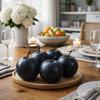 Realistic Simulation Black Pear Handicrafts Fake Fruit Models  Garden Decoration