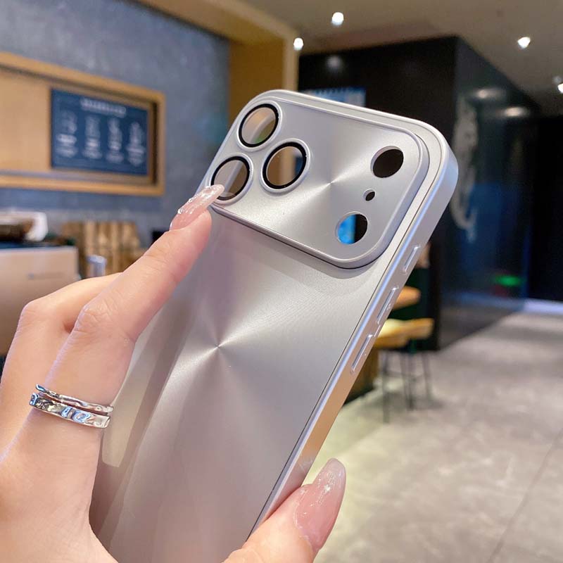 Лазерный чехол с узором «Аврора» и матовой поверхностью для iPhone 17 Air 16 15 14 13 12 11 Pro Max, защита объектива пленкой, противоударная броня, жесткая крышка