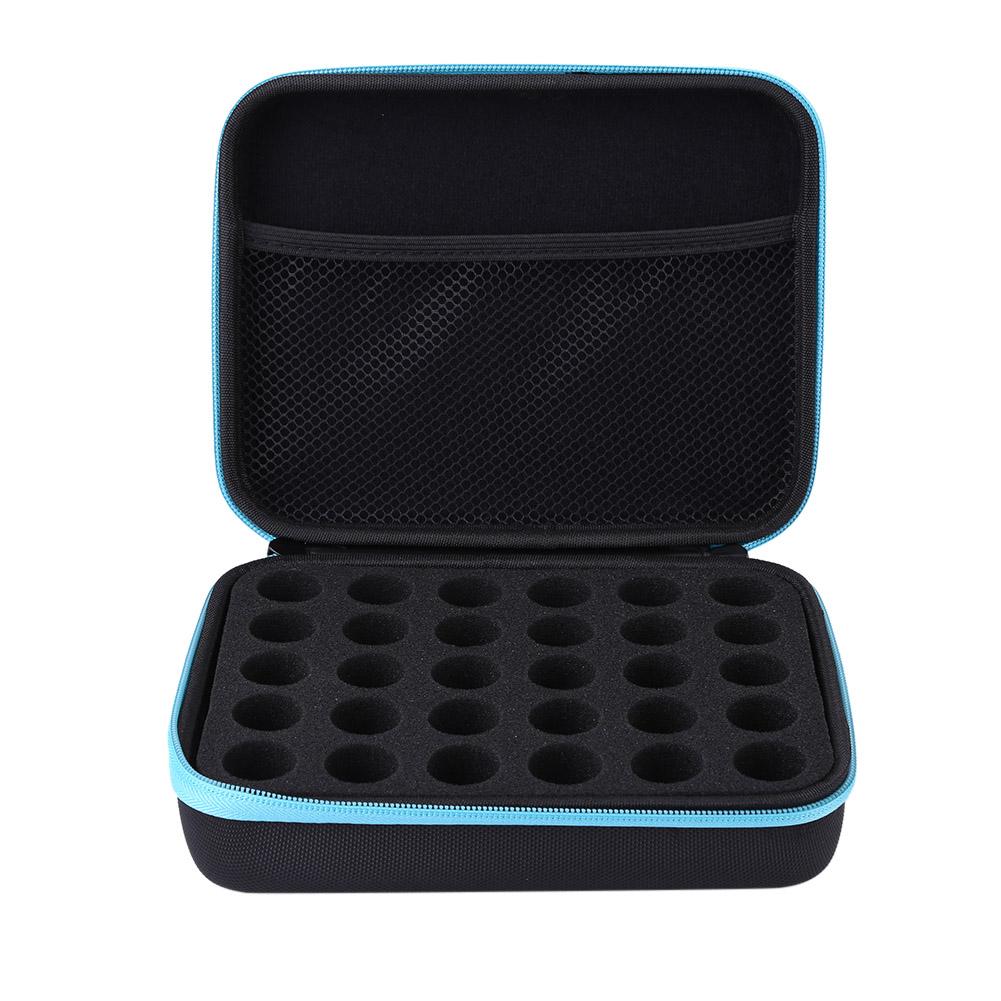 30/15 Slot Essential Oil Bottle Holder Case for 1-10ml Aromatherapy Roller Container Portable Travel Carrying Box Home Organizer