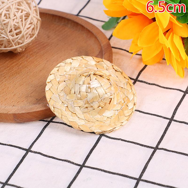 2 шт., ручная работа, маленькая соломенная шляпа, украшение для куклы, аксессуары для ювелирных изделий своими руками