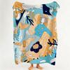 Art D Dreamy f fairy t tale Throw Flannel Throw Blanket Suitable for Sofa Living Room Bedroom
