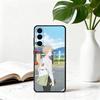Чехол для телефона Takashi N-Natsume's Book of F-Friends для Samsung Galaxy A73, A72, A71, A70, A53, A52, A51, Других Мягкая черная крышка