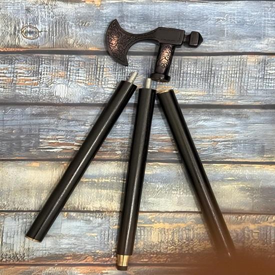 Трость Viking длиной 91,44 см, деревянная, с двойной ручкой уникального дизайна