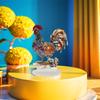 2D Flat Rooster Ornament Acrylic Miniatures Figurine Sculpture Animal Statue Ornament  Cabinet