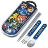 Skater Bento Trio and Antibacterial Made In Pokemon Size TACC2AG69626 Kids' Set, Chopsticks, Spoon, Fork, Cutlery, Easy-Open Slide-Open Design, Japan,
