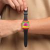Swatch Кварцевый механизм 20 метров водонепроницаемость Унисекс Швейцарские часы 41,8*33,25 мм Зеленый циферблат Биокерамический корпус Ремешок из биоисточника SO34Z101