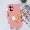 For OPPO A72 A73 A74 A75 A76 A77 A78 A79 A83 A91 Case Cover Luxury Flower Letters Shockproof Screen Protector Matte Soft Silicone For OPPO Bumper