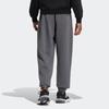 Adidas Letter Logo Print Loose Fit Fleece Lined Knitted Sweatpants Men's Dark Gray IB2741