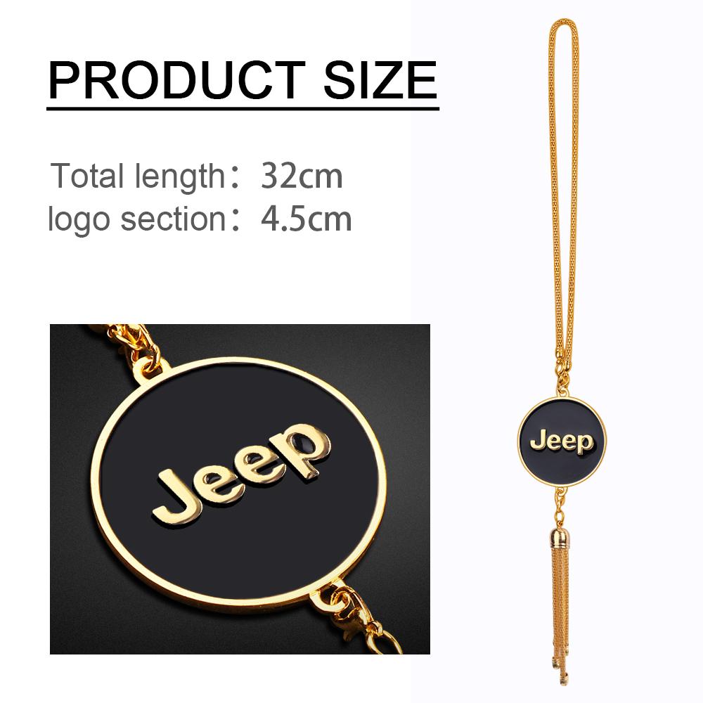 Car Rearview Mirror Pendant Auto Interior Hanging Ornaments For JEEP Renegade Patriot JK Wrangler Cherokee Compass GrandCherokee AMS1