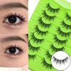 Faux Mink False Eyelashes Japanese Cosplay Fake Eyelashes Extensions for Women Girls