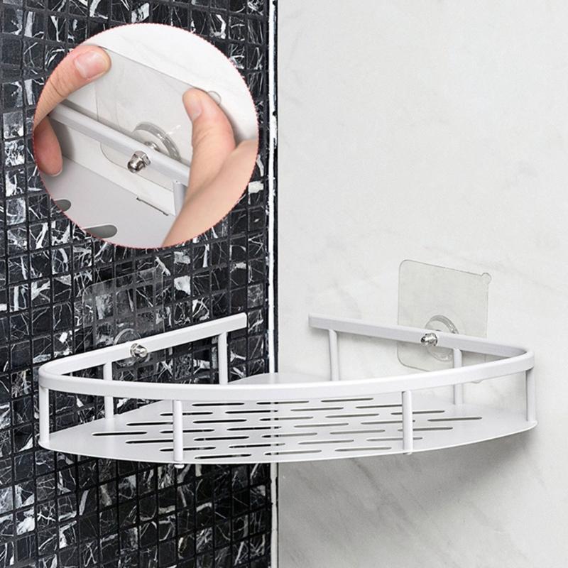 10Pcs White Adhesive Hooks Without Tool Installation Functional Bathroom Kitchen Organizers for Small Space Livings