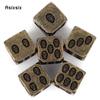 6 Pcs Copper Skull Metal Dice Solid Metal Polyhedral Dice Set Suitable for Role-Playing RPG  Board Game Card Game