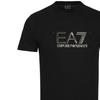 Emporio Armani EA7 Весна/Лето 23 Футболка с принтом букв, круглым вырезом, коротким рукавом, мужские топы 3RPT20-PJM9Z-1200